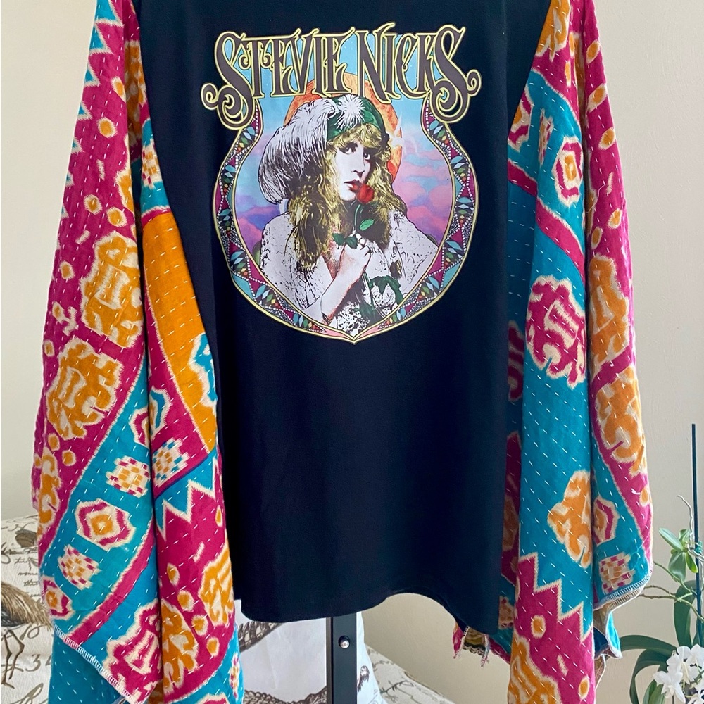 Upcycled Stevie Nicks Kantha Top by Classt Grammy